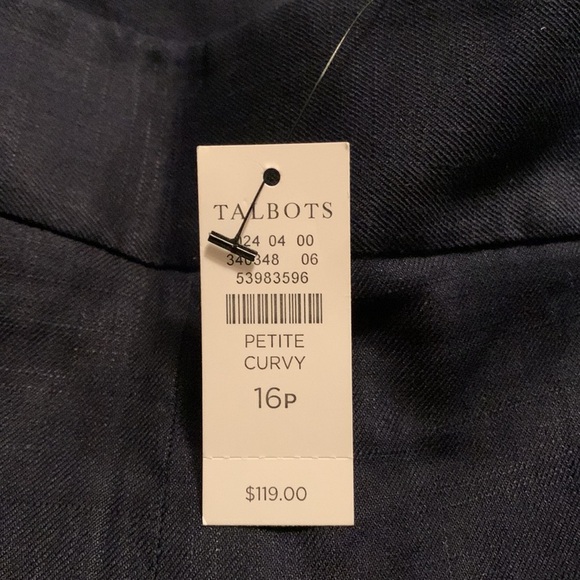 NEW Talbots Curvy Petite Linen Lagenlook Pants - Picture 13 of 13